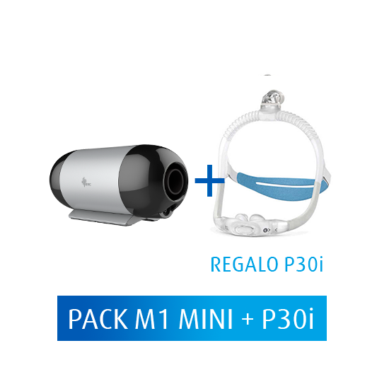 bild Pack Promocional Auto CPAP M1 Mini y Mascarilla AirFit™ P30i uit Linde Médica