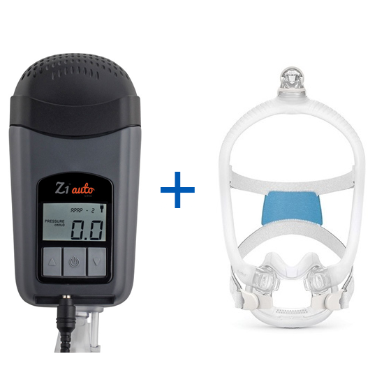 bild Auto-CPAP de viaje Breas Z1 Auto + Mascarilla Facial ResMed AirFit™  F30i uit Tienda online de LindeHealthcare