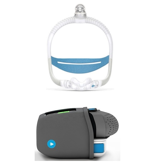 bild Auto-CPAP de viaje Breas Z1 Auto Unplugged con batería + Mascarilla Nasal ResMed AirFit™ N30i uit Linde Médica
