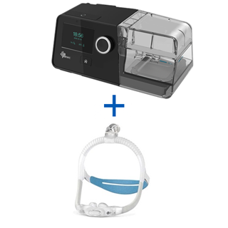 bild Auto-CPAP BMC G3 A20 con humidificador + Mascarilla Nasal con olivas ResMed AirFit™ P30i uit Linde Médica